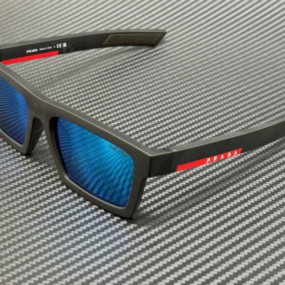 New Prada Blue Matte Men's Sunglasses - Picture 1 of 5